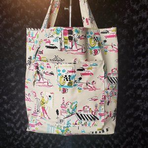 Canvas Outside Paris Simple Tote Bag